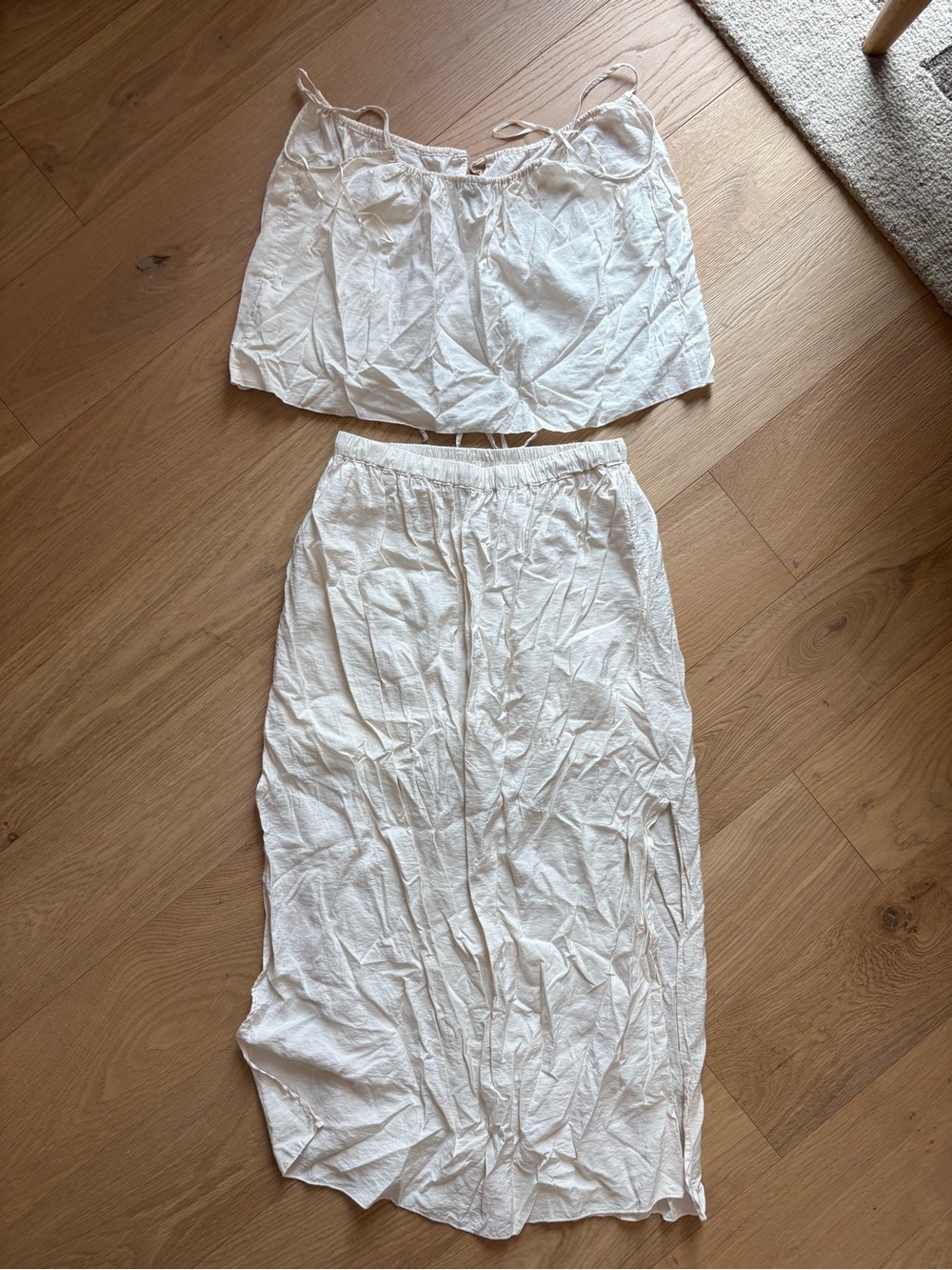 J Crew White Two-Piece Dress Set - Picture 2 of 4